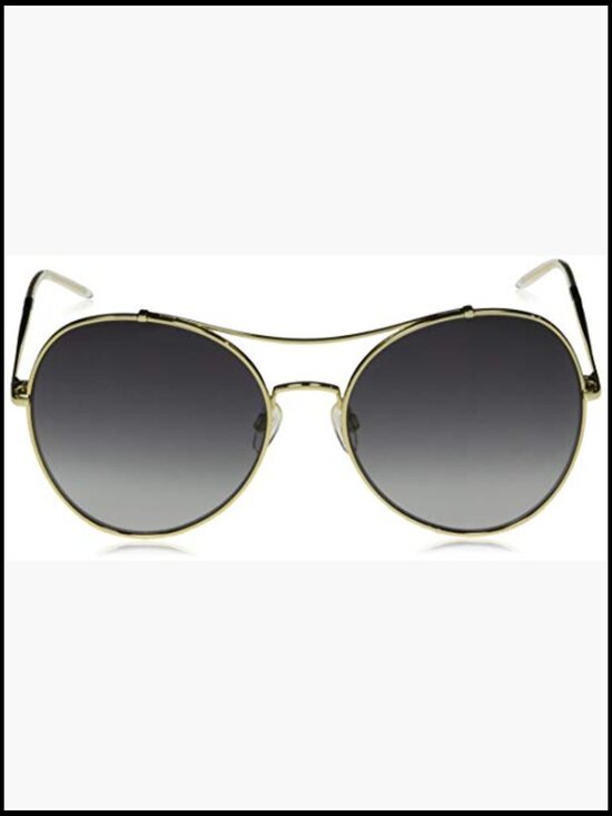 Metal Frame Pilot Sunglasses with Gradient Lens